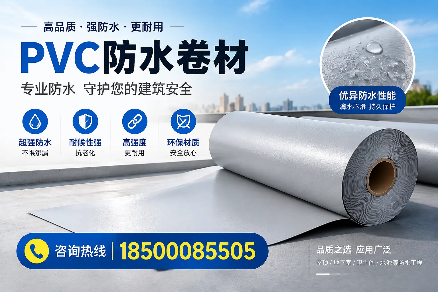 贵港地区pvc防水卷材的市场现状与发展趋势